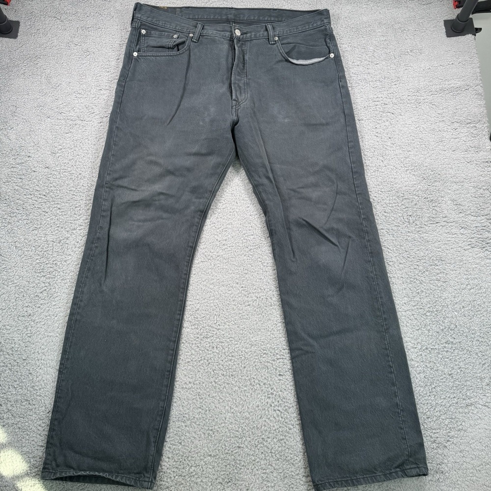 Levis 501xx Jeans Mens 38x32 Blue‎ Straight Leg Denim Pants Button Fly